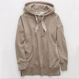 Aerie American Eagle Side Zip Long Hoodie Tunic